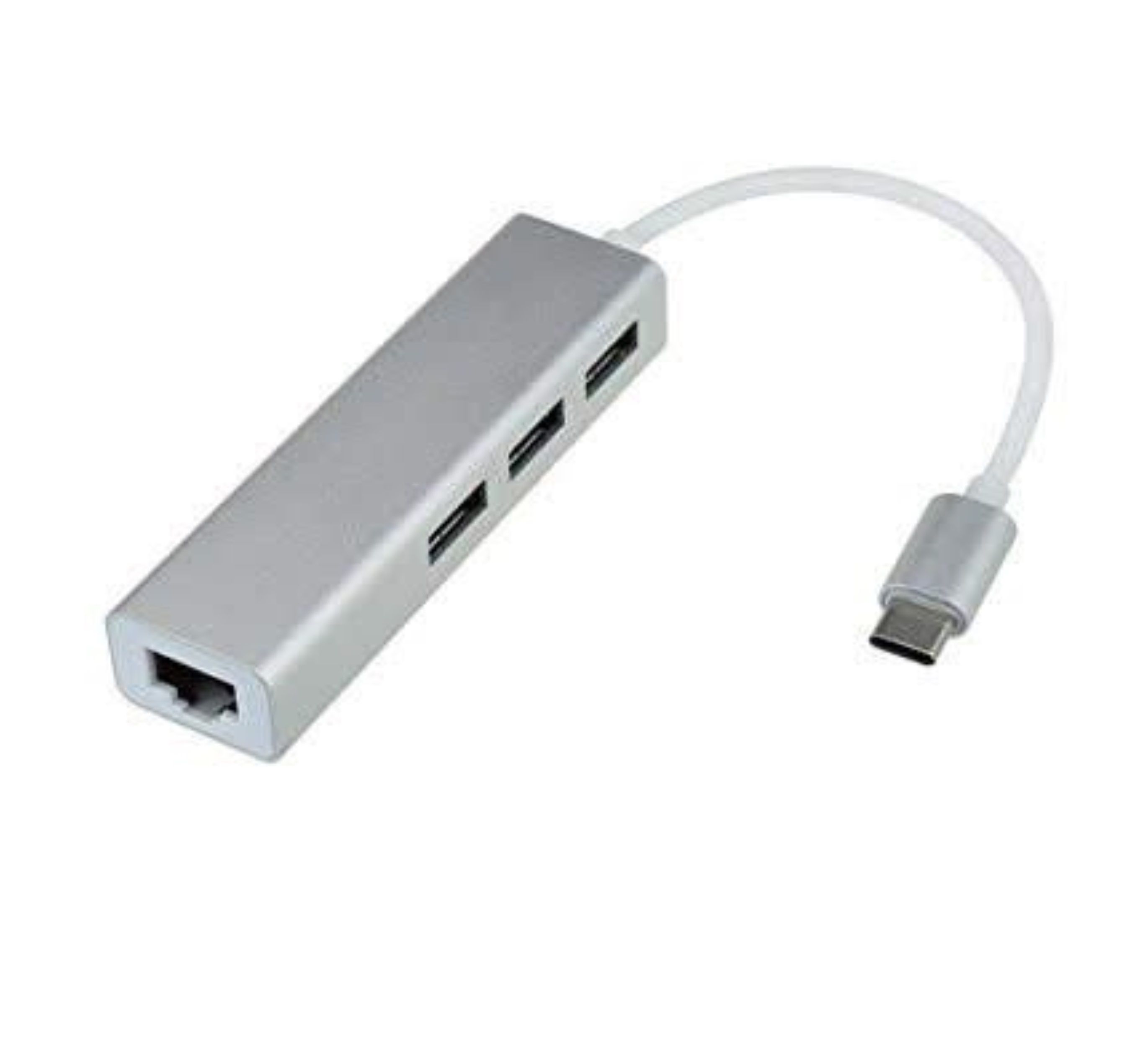 3 Port USB 3.0 Hub with ethernet & type C