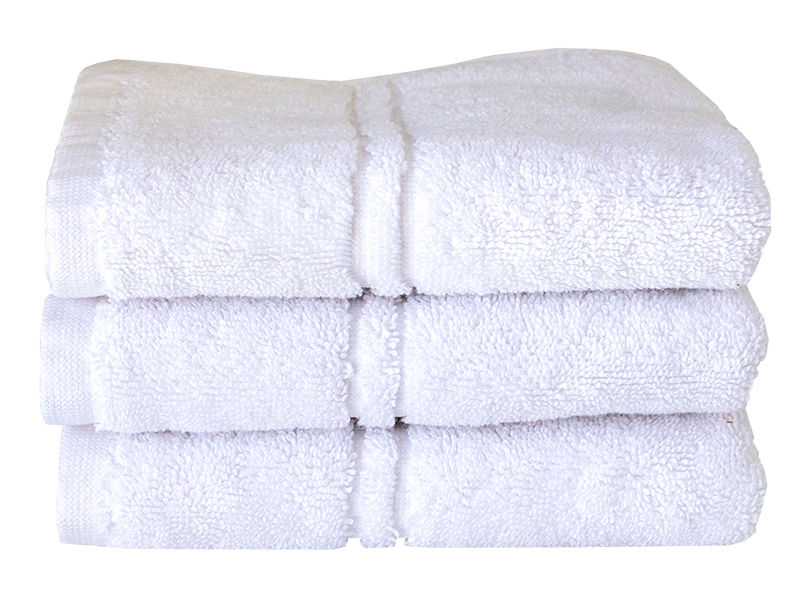 Bunty's Hotel Collection 600GSM 30x50cms Guest Towel - 03 Pc Pack - Optical White