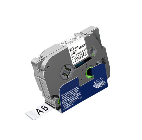 Brother TZ-HS241 Heat Shrink - Compatible Label Tape (Black on White) 18mm*1.5m