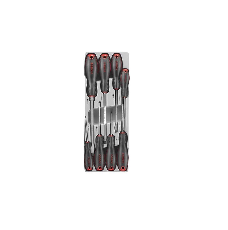 Force 8Pc Sdriver Set Antislip Slot 3-8Mm;Phil1And2 - 3 Pack
