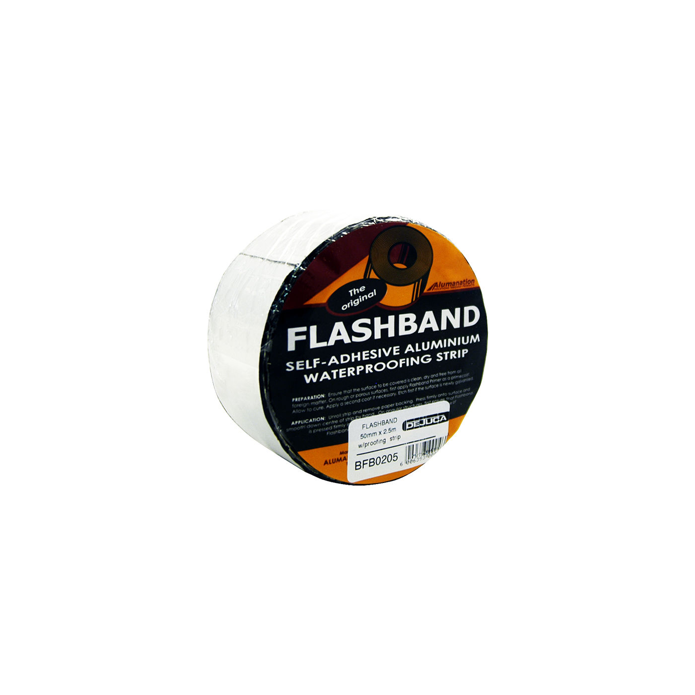 Dejuca - Flashband - 50mm X 2.5m - W/proofing Strip - 6 Pack