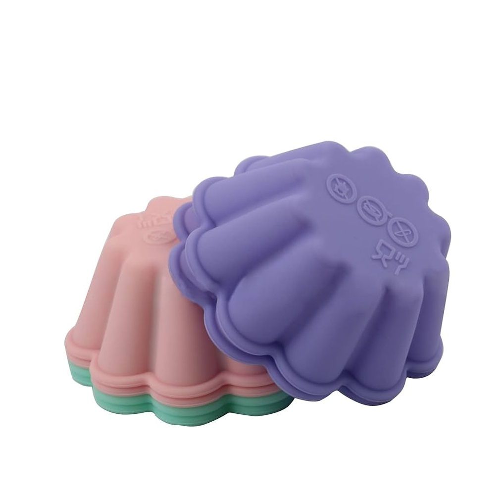 6PC SILICONE CUPCAKE MOLDS