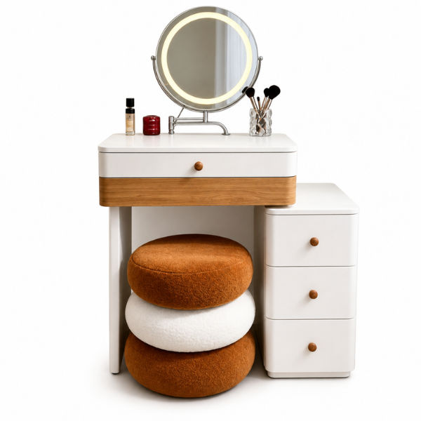 Tiara Modern Dressing Table White