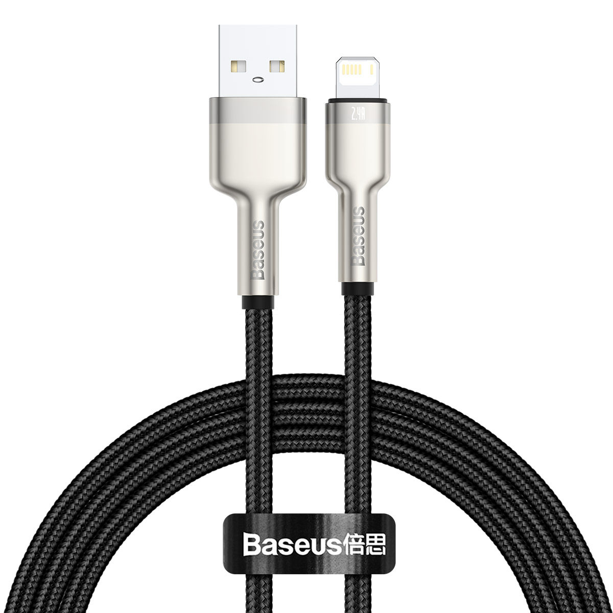 Baseus Cafule Series Metal Data Cable USB to IP 2.4A 1m - Black