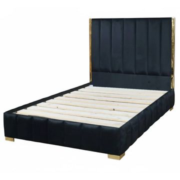 Nu Dekor - Aemilia Bed Base & Headboard - Single - Black