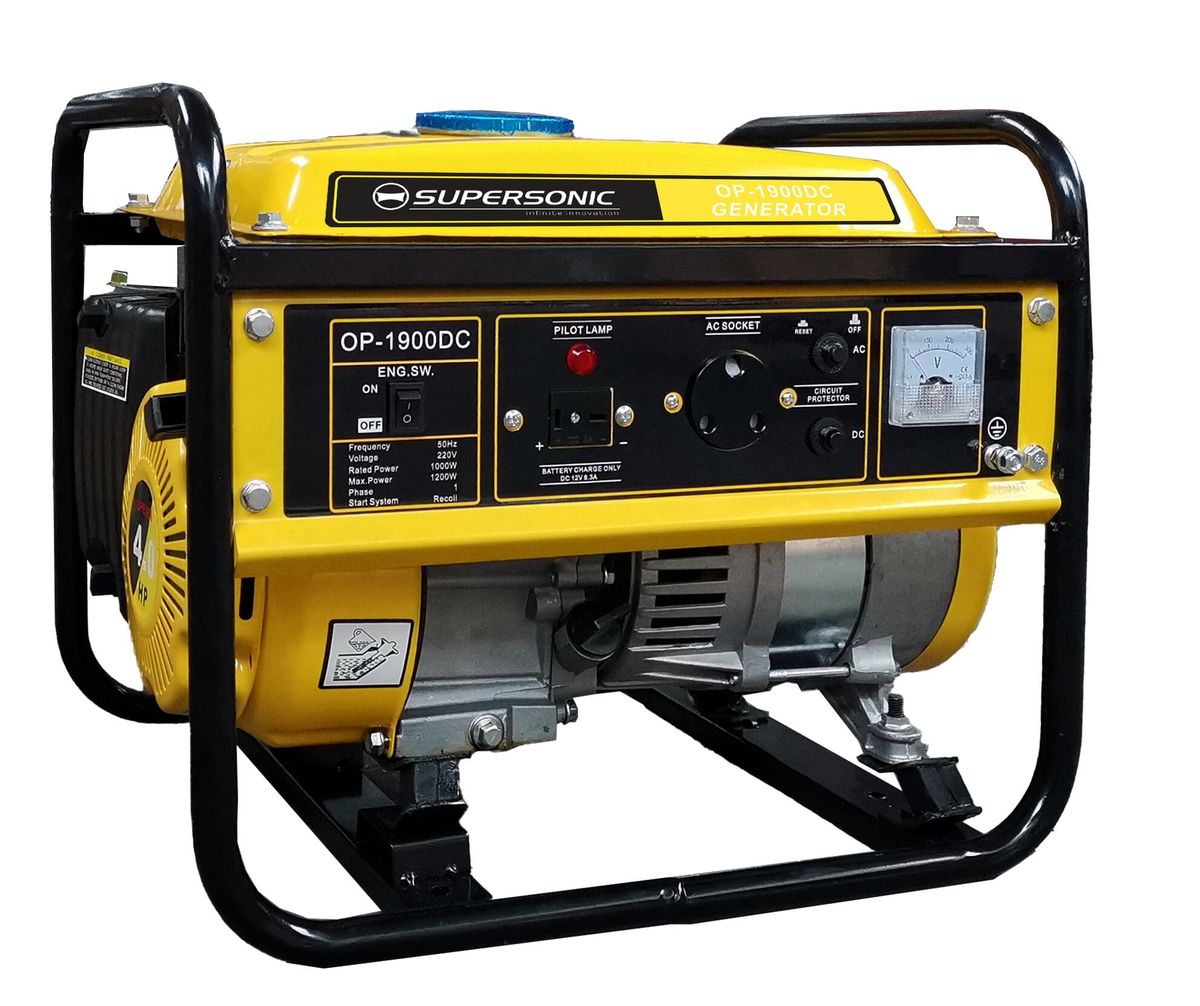 Supersonic Petrol & Oil 4-Stroke Generator OP-1900DCA