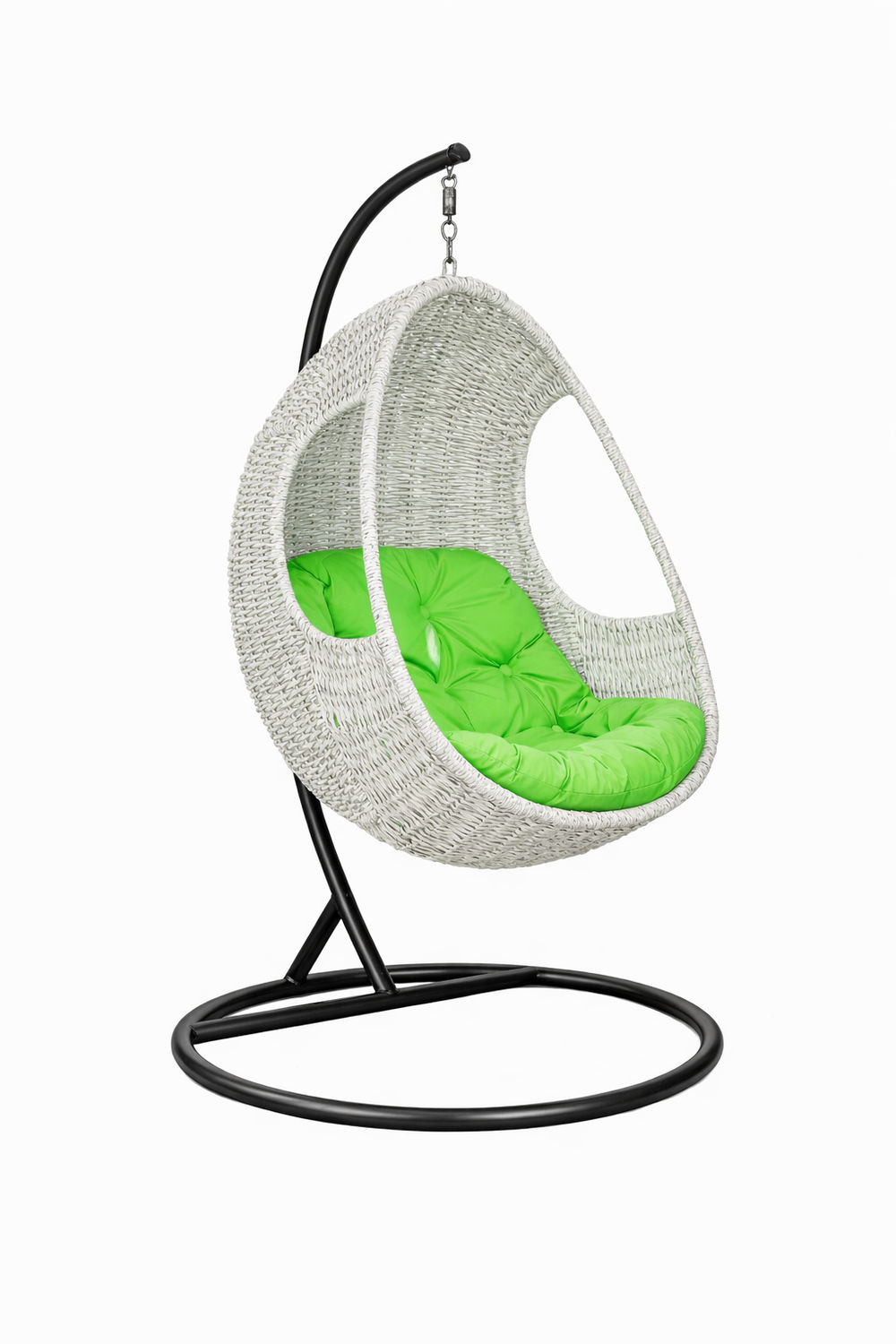 Wicker Luxury Egg Hanging Chair – Round Base