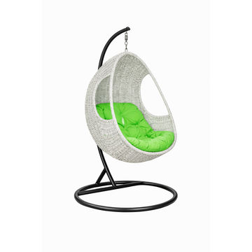 Wicker Luxury Egg Hanging Chair &ndash; Round Base