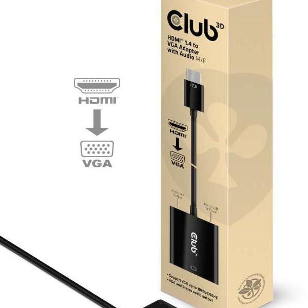 Hdmi 1.4 To Vga Adapter With Audio M F