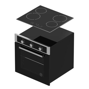 60cm  6 Function Oven and Ceran Hob Combi set (BIL66M2-A1/FAL-SSCH-60)