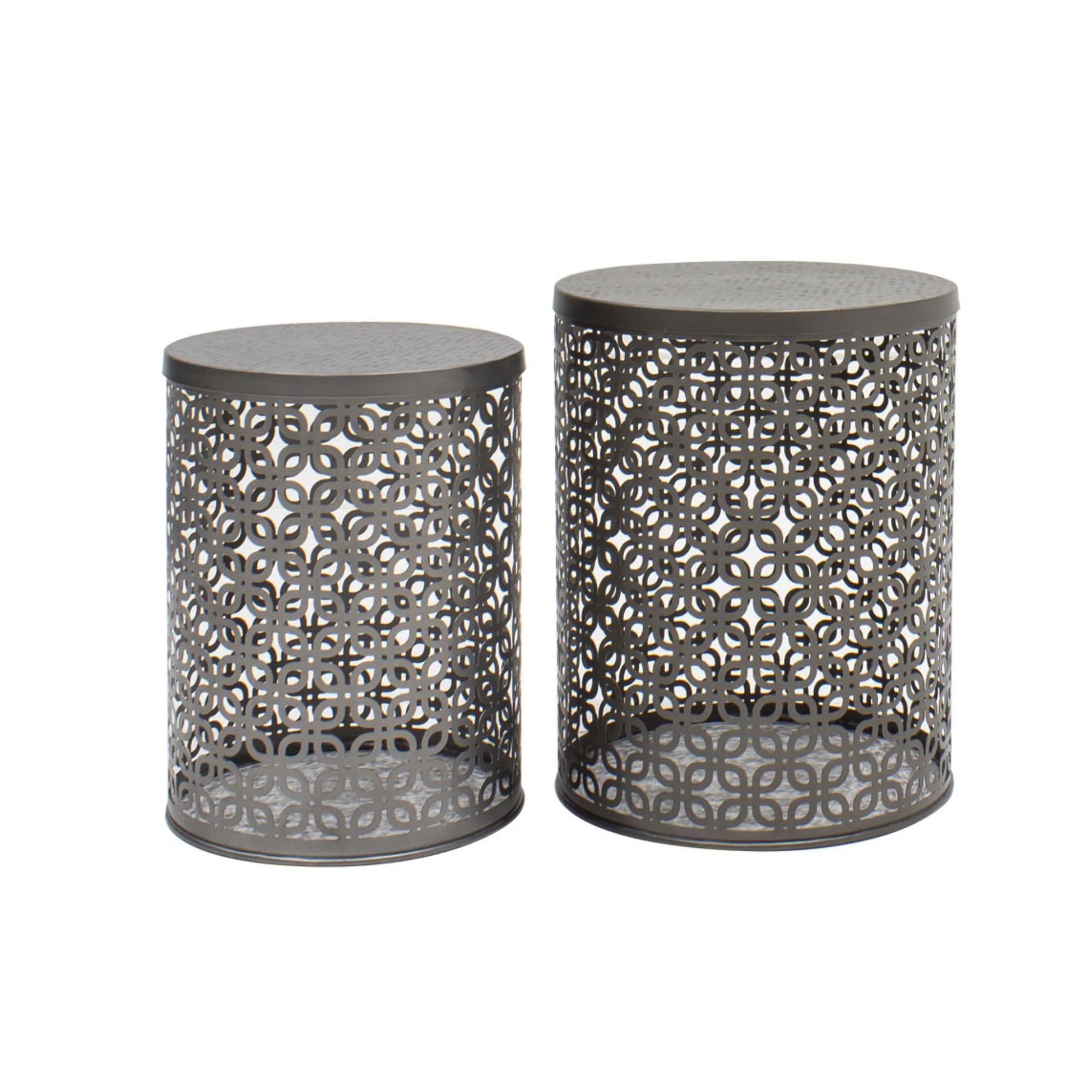 Set Of 2 Iron Side Table
