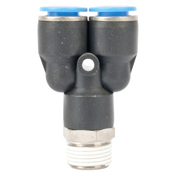 AirCraft - Pu Hose Fitting Y Joint 10mm-3/8 M - 2 Pack