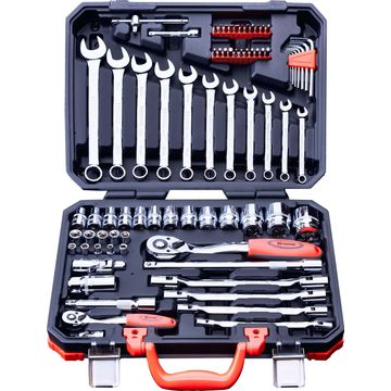 HARDEN 77 Piece ½” & ¼” Drive Socket Set