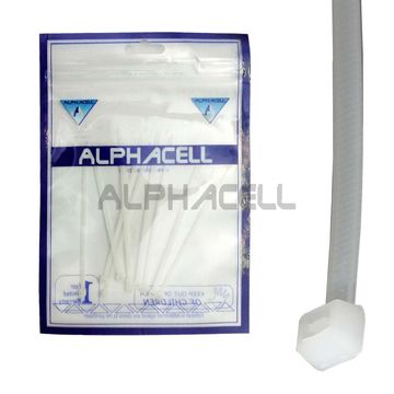 CABLE TIE - 100mmx2.5mm WHITE - 10pack