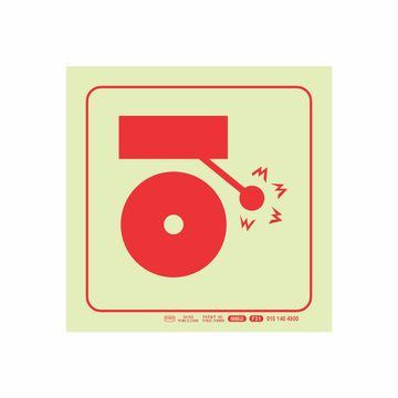 Photoluminescent 190mm Safety Sign F31 Fire Alarm