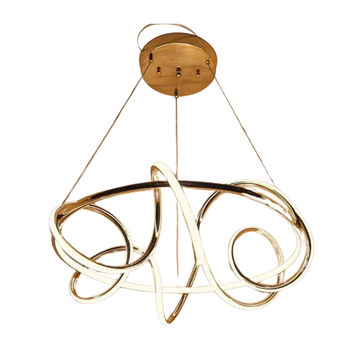 Gold LED Colour Changing Chandelier