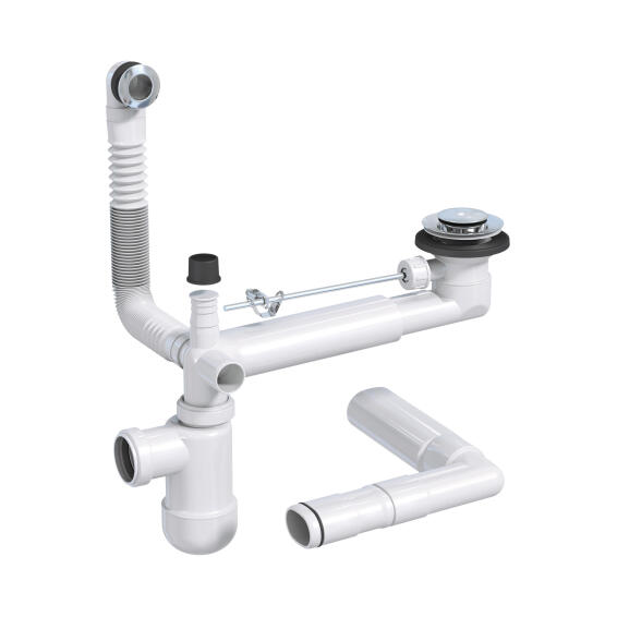 Sanitary siphon kit complete space saving EQUATION
