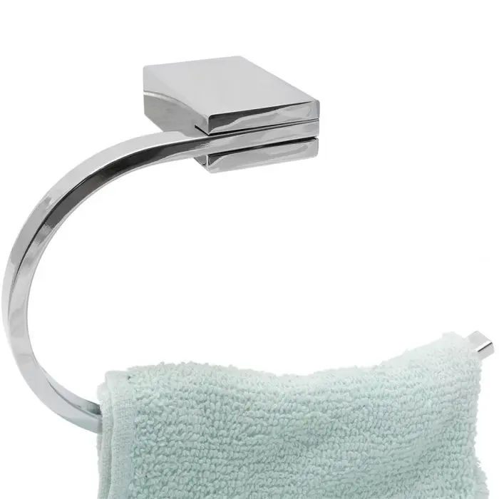Woodly Hand Towel Holder, Chrome Plated Stainless Steel