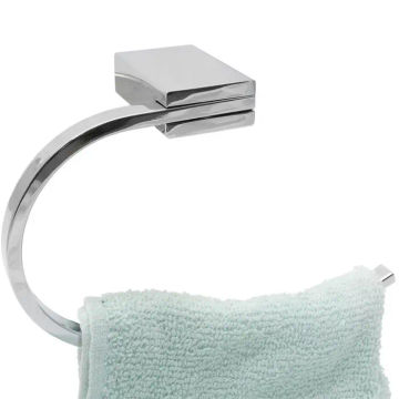 Woodly Hand Towel Holder, Chrome Plated Stainless Steel