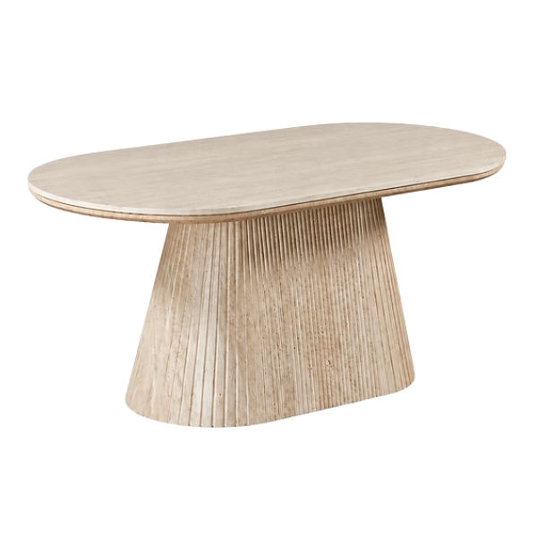 Dome 6 Seater Dining Table Nature