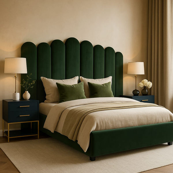 Elegant Upholstered Base And Headboard Double- 137cm Base & 200cm Headboard