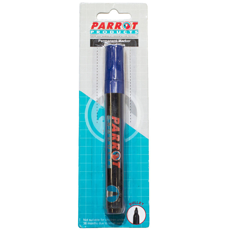 Permanent Marker (Bullet Tip - Carded - Blue)