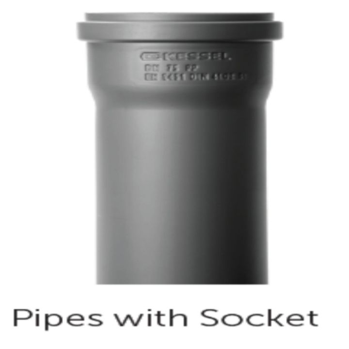 PVC/PP Waste water Pipe 160mm Pipe - 3mtr Length Push Fit