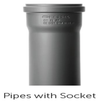 PVC/PP Waste water Pipe 160mm Pipe - 3mtr Length Push Fit