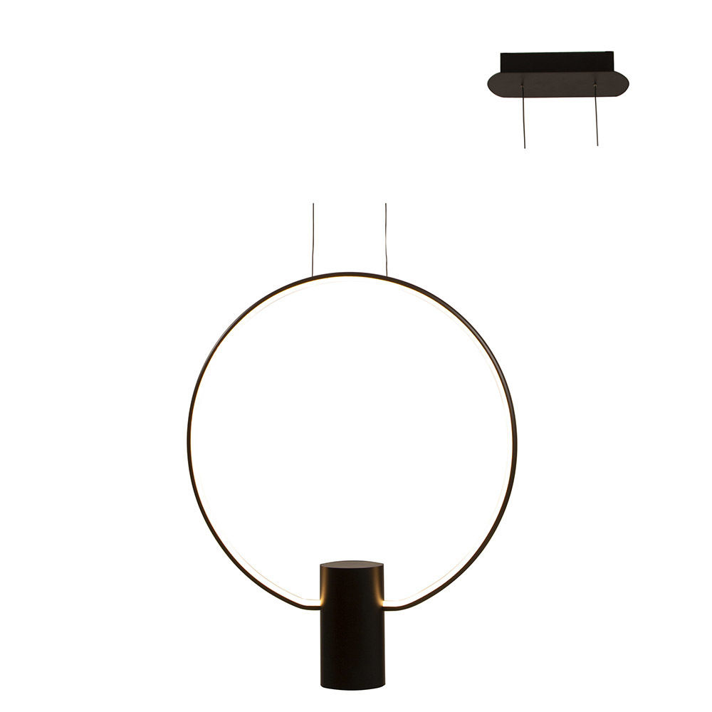 Aurora - Round - Pendant - 500mm - Black
