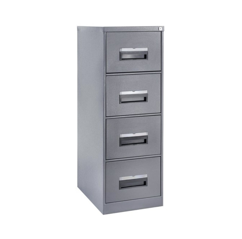 4 Drawer Steel Filing Cabinet Grey
