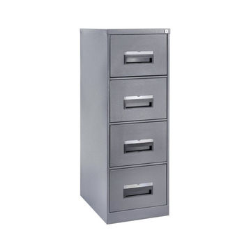 4 Drawer Steel Filing Cabinet Grey