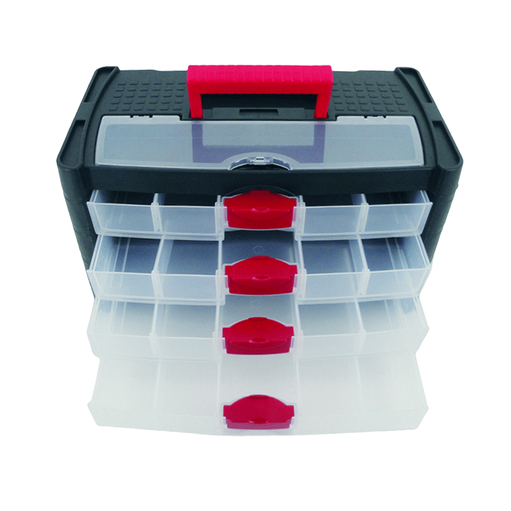 4-Drawer Storage Box Size 415 x 225 x 240mm