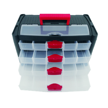 4-Drawer Storage Box Size 415 x 225 x 240mm