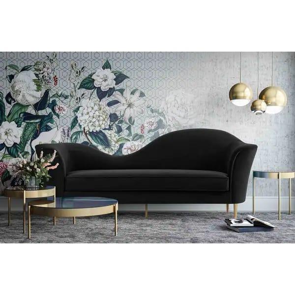Modern Turquois Green 3 Seater Sleigh Couch - Pink