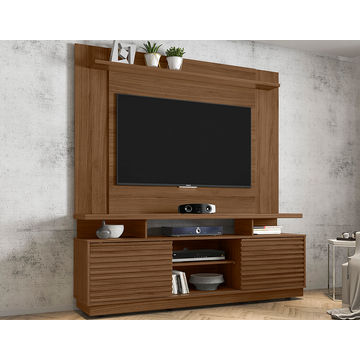 New Blumenau Plasma Stand With Wall Panel - Walnut