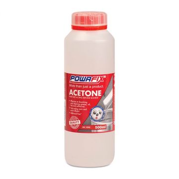 PowaFix - Acetone - Paint Remover - 500ml - Bulk Pack of 6