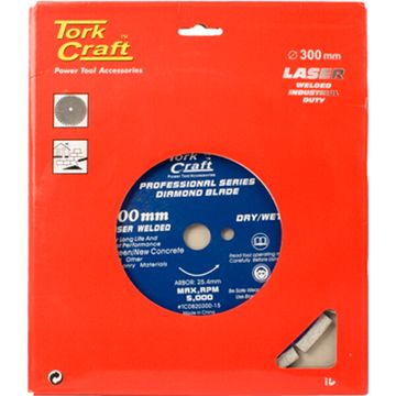 Diamond Blade 300 X 25.4Mm Green / New Concrete Laser Welded Segmented