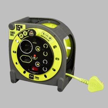 PRO-XT MEDIUM DUTY 15M CABLE - 4 SOCKET WITH SWITCH