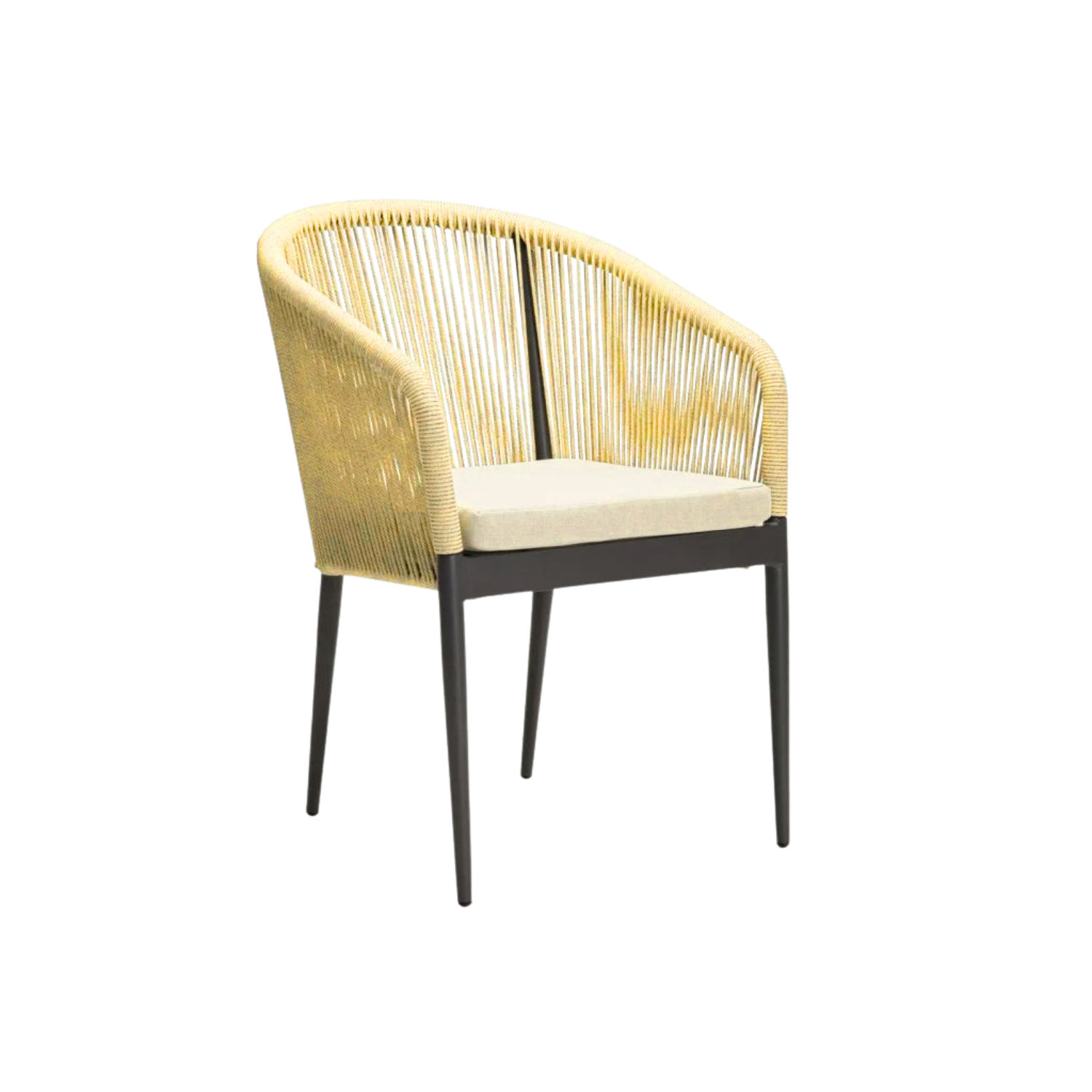 Outdoor Rattan Style Garden Chair - Latte