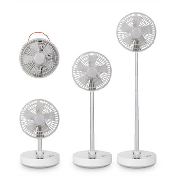 Mellerware Fan Rechargeable Plastic White 8in 10W "Flexi Air"