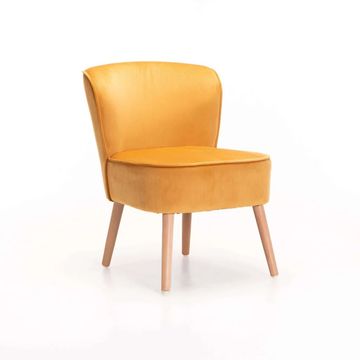 Vividitto - Indira Velvet Chair - Mustard