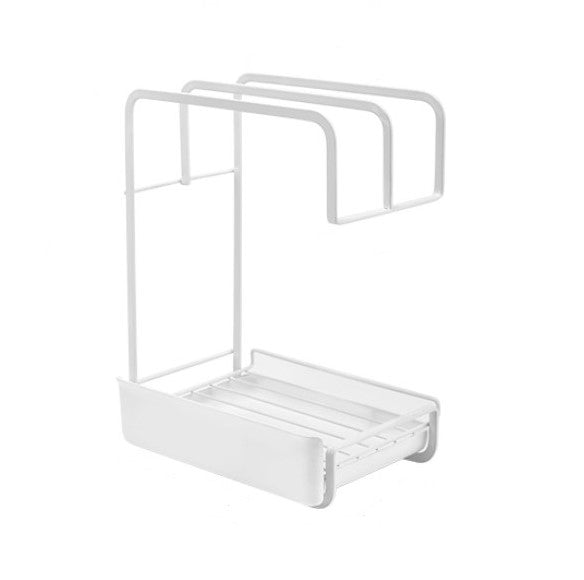 Stainless Steel Towel Drying Rack (White)