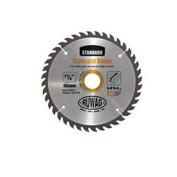 Circular Saw Crosscut Blade, TCT, 60T, 185mm BY WOODLY