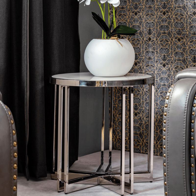 KC FURN-Mello Marble Side Table