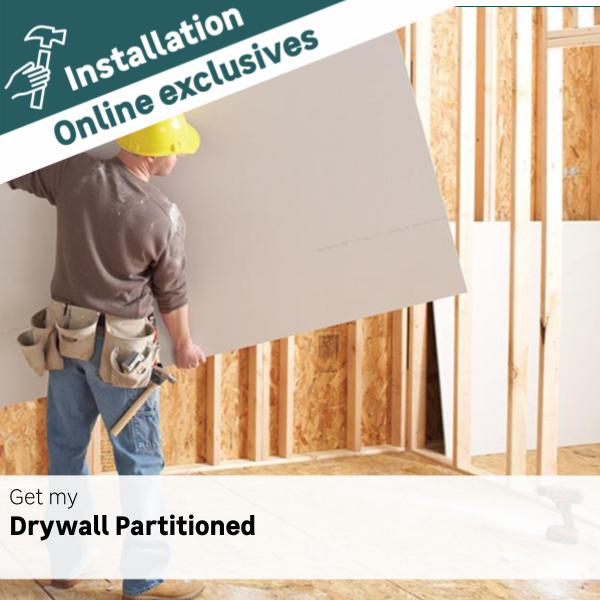 Installation Drywall Partitioning per meter LEROY MERLIN South Africa