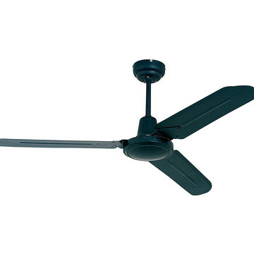 Industrial Ceiling Fan 3 Blades Black