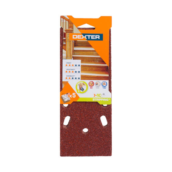 Universal abrasives wood G40 DEXTER 5 pieces 93x230mm