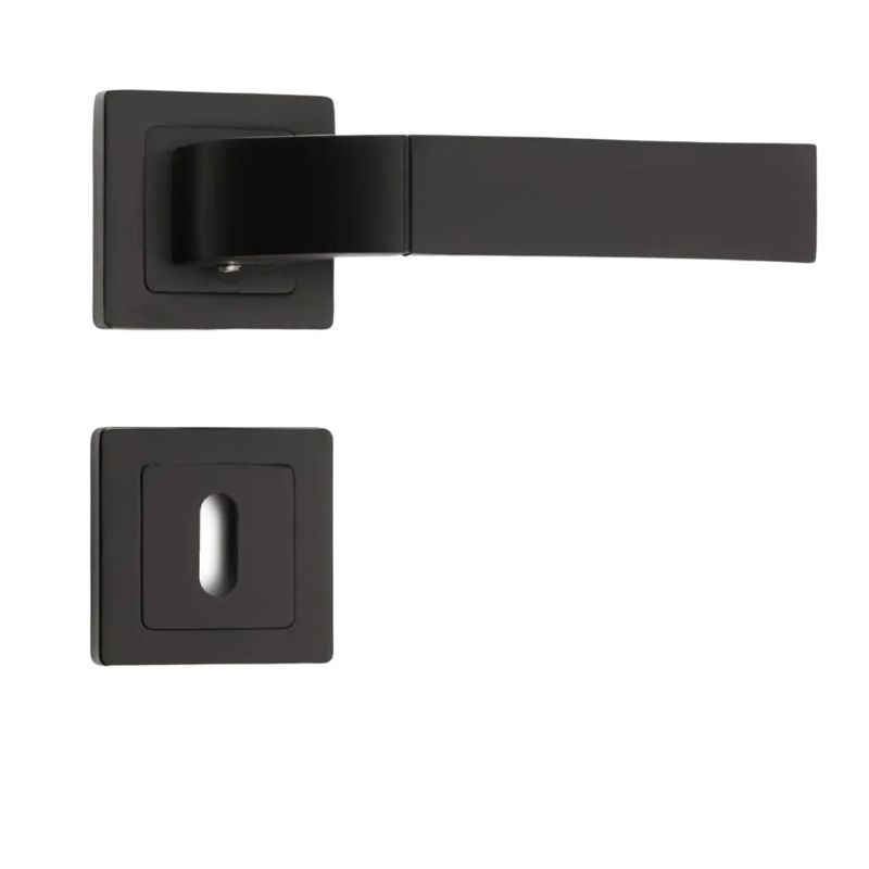 Siena On Square Rose, Matt Black,