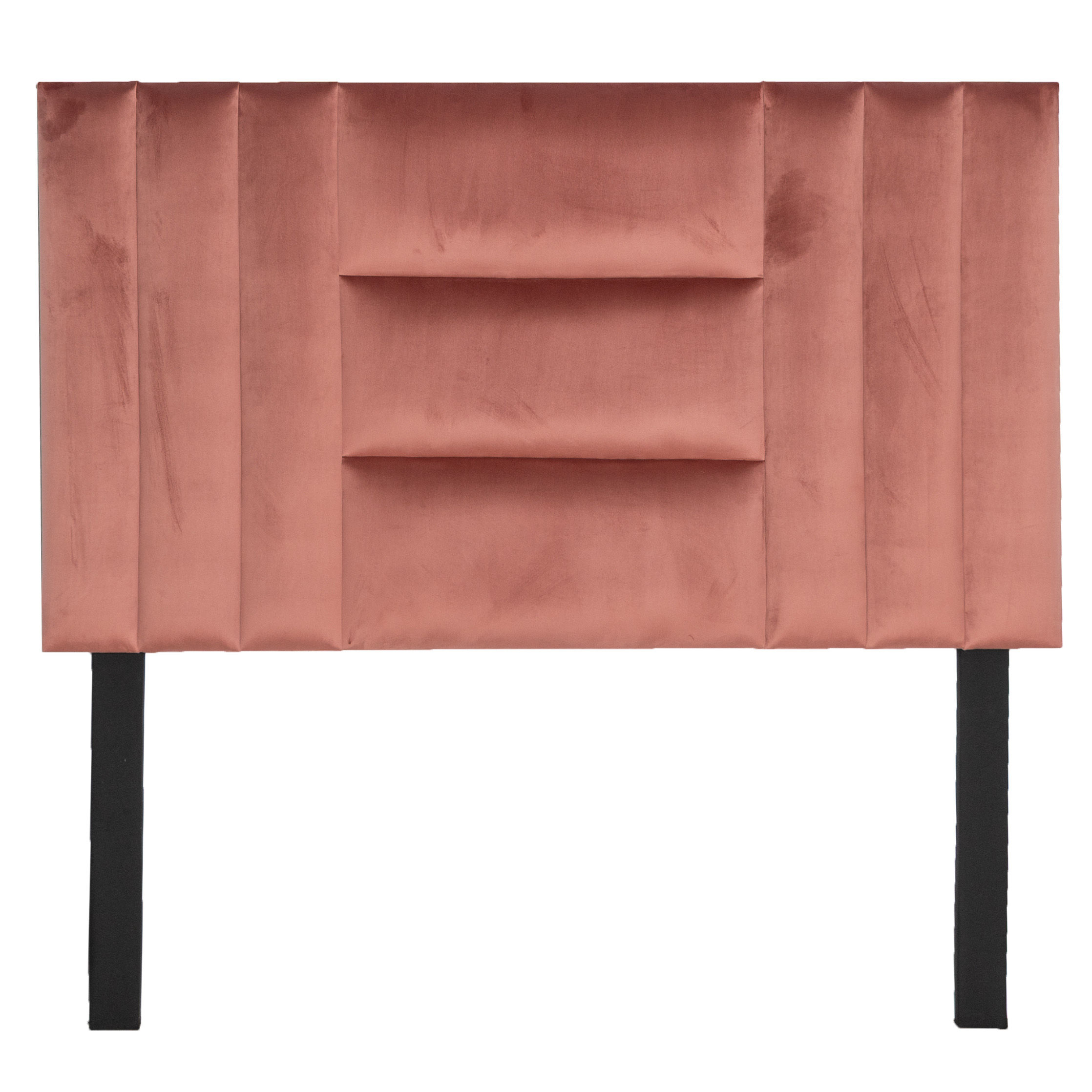 Luna Headboard - Pink Velvet - Single