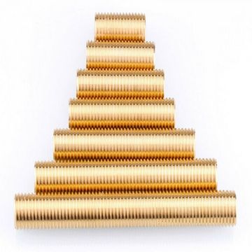 Brass Running Nipple 22mm X 100mm